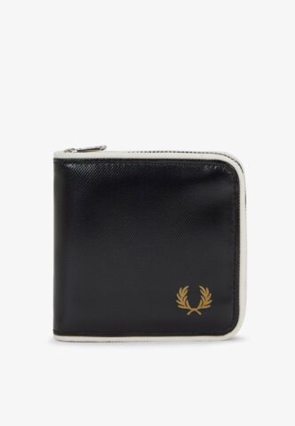 Fred Perry – Classic Zip Around Black/Ecru – Portemonnaie – Schwarz – Onesize – gid://shopify/Metaobject/68981162221