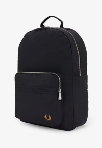 Fred Perry – Brentham Black – Rucksack – Schwarz – Onesize – gid://shopify/Metaobject/162629648621