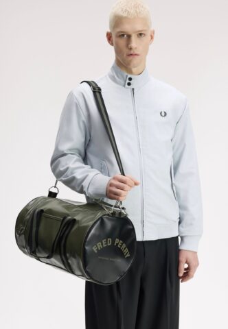 Fred Perry – Classic Barrel Laurel Wreath Green/Black – Dufflebag – Grün – Onesize – gid://shopify/Metaobject/170203119853