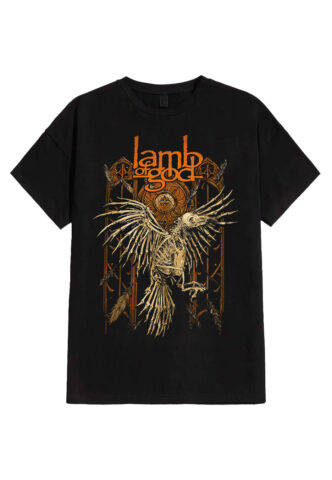 Lamb Of God – Crow – T-Shirt – Schwarz – S – 100% Baumwolle