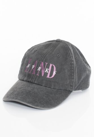 Landmvrks – 80s Logo Stone Washed – Cap – Grau – Onesize – 100% Baumwolle