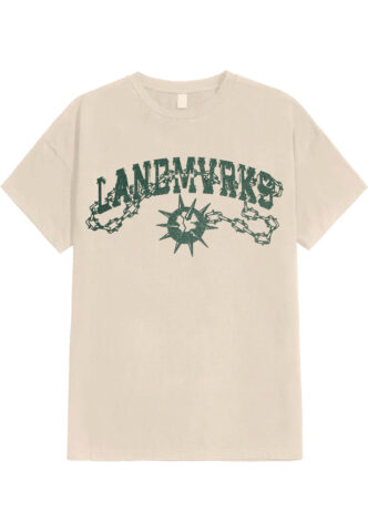 Landmvrks – Flail Sand – T-Shirt – Beige – M – 100% Baumwolle