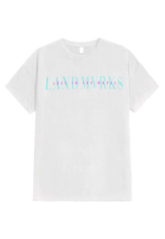 Landmvrks – Lost In The Waves White – T-Shirt – Weiß – M – 100% Baumwolle