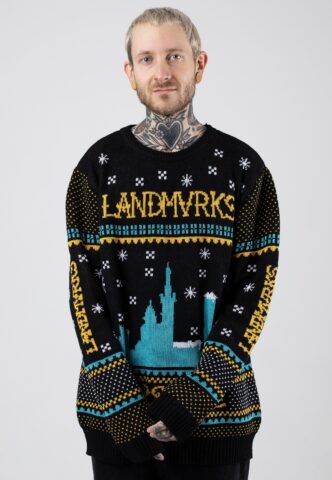 Landmvrks – Winter Skyline – Pullover – Mehrfarbig – XXL – 100% Polyester