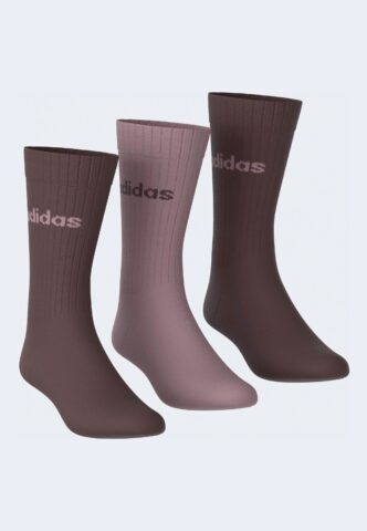 Adidas – Linear Crew Pack Of 3 Aurora Ruby/Magic Mauve/Aurora Ruby – Socken – Weinrot – XL – gid://shopify/Metaobject/322031157485