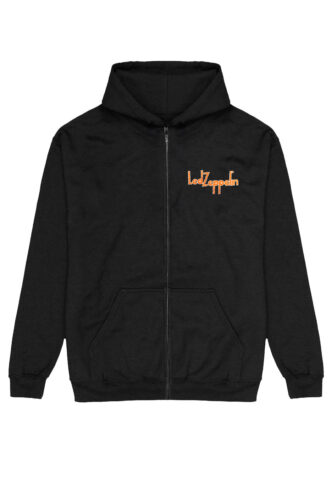 Led Zeppelin – Orange Circle – Zipper – Schwarz – M – 50% Baumwolle, 50% Polyester
