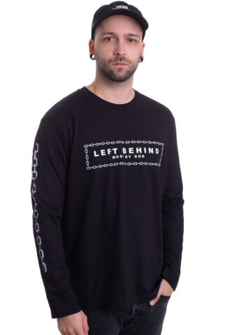 Left Behind – West By God – Longsleeve – Schwarz – S – 100% Baumwolle