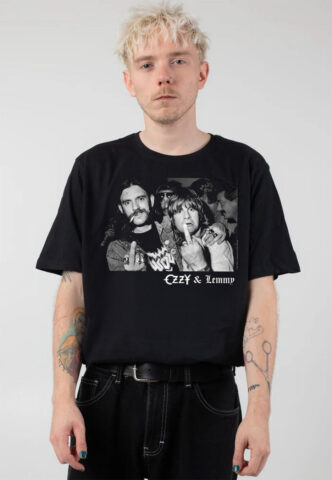 Lemmy Kilmister x Ozzy Osbourne – Hellraiser – T-Shirt – Schwarz – S – 100% Baumwolle