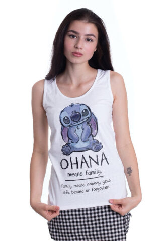 Lilo & Stitch – Ohana Means Friend White – Tank – Weiß – XL – 100% Baumwolle