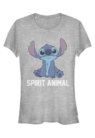 Lilo & Stitch – Spirit Animal V2 Heather Grey – Girly – Grau – XL – 90% Baumwolle, 10% Polyester