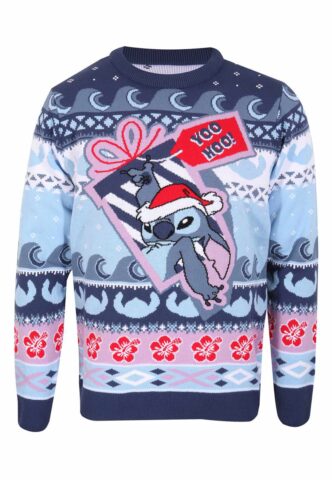 Lilo & Stitch – Yoo Hoo Xmas Knit – Pullover – Blau – L – 100% Polyacryl