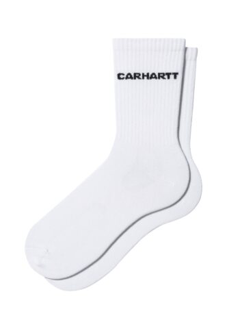 Carhartt WIP – Link White/Black – Socken – Weiß – Onesize – 74% Baumwolle, 14% Polyester, 8% Nylon, 4% Elastan