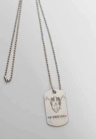 Lionheart – Raider Silver – Dog Tag – Grau – Onesize – Rostfreier Stahl