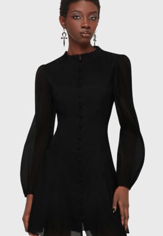 Killstar x Kihilist – Liora’s Wrath Mini Black – Kleid – Schwarz – M – 100% Polyester