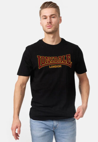 Lonsdale – Classic Black – T-Shirt – Schwarz – M – 100% Baumwolle