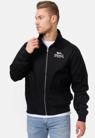 Lonsdale – Classic – Jacke – Schwarz – S – Shell: 65% Polyester, 35% Baumwolle; Lining: 100% Polyester