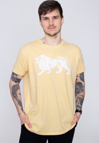 Lonsdale – Endmoor Pastel Yellow/White – T-Shirt – Gelb – S – 100% Baumwolle