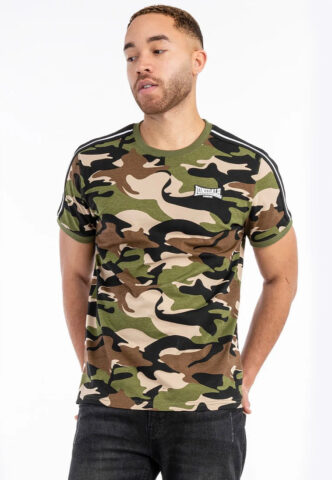 Lonsdale – Gunnista Camo Woodland – T-Shirt – Tarnfarben – XXL – 100% Baumwolle