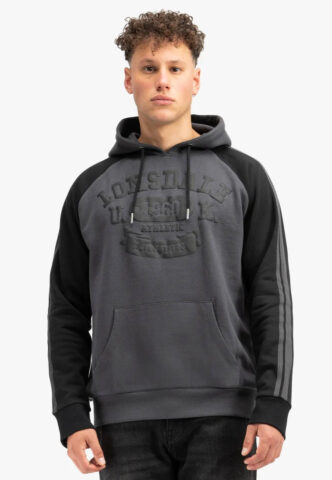 Lonsdale – Linnfoots Anthracite/Black – Hoodie – Grau – M – 65% Baumwolle, 35% Polyester