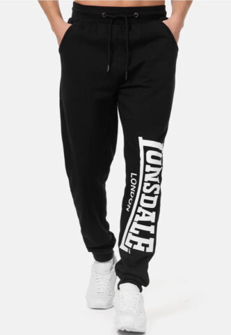 Lonsdale – Logo Large – Jogginghose – Schwarz – XL – 100% Baumwolle