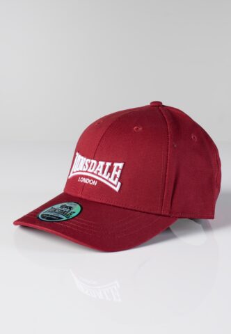 Lonsdale – New Classic Burgundy – Cap – Weinrot – Onesize – 100% Baumwolle