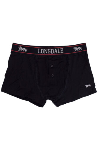 Lonsdale – Oakworth Pack Of 2 – Boxershorts – Schwarz – S – 95% Baumwolle, 5% Elastan