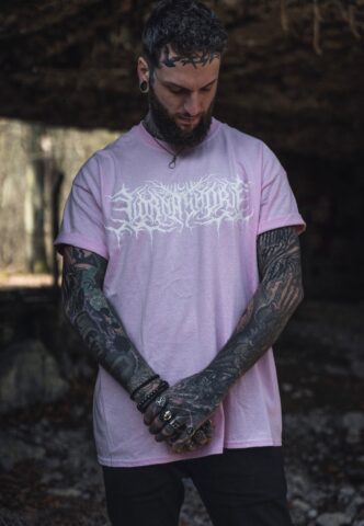 Lorna Shore – Logo Light Pink – T-Shirt – Pink – L – 100% Baumwolle
