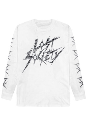Lost Society – Logo And Sigil White – Longsleeve – Weiß – L – 100% Baumwolle