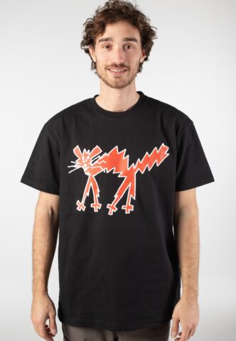 Lousy Livin – Cat Black – T-Shirt – Schwarz – S – 100% Bio-Baumwolle