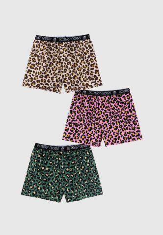 Lousy Livin – Leroy Brief Pack Of 3 Jungle – Boxershorts – Mehrfarbig – XXL – 100% Bio-Baumwolle
