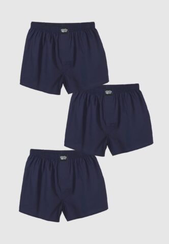 Lousy Livin – Plain Pack Of 3 Navy – Boxershorts – gid://shopify/Metaobject/122014793965 – L – 100% Bio-Baumwolle