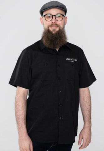 Lucky 13 – The Miss Trust Work Black – Hemd – Schwarz – M – 65% Polyester, 35% Baumwolle