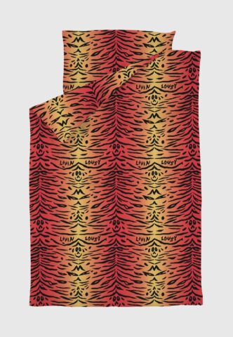 Lousy Livin – Tiger Saffron – Bettwäsche – Orange – Onesize – 100% Bio-Baumwolle