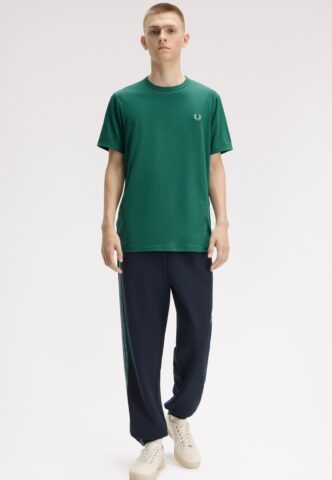 Fred Perry – Ringer Sport Green – T-Shirt – Grün – XXL – 100% Baumwolle
