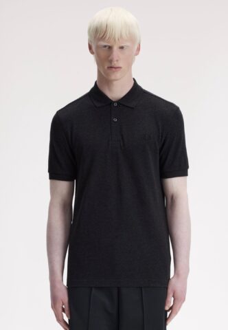Fred Perry – The Fred Perry Charcoal Marl/Black – Polo – Grau – M – 100% Baumwolle