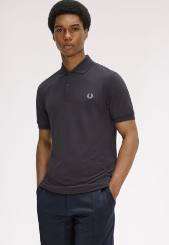 Fred Perry – The Fred Perry Anchor Grey/Light Ice – Polo – Grau – L – 100% Baumwolle