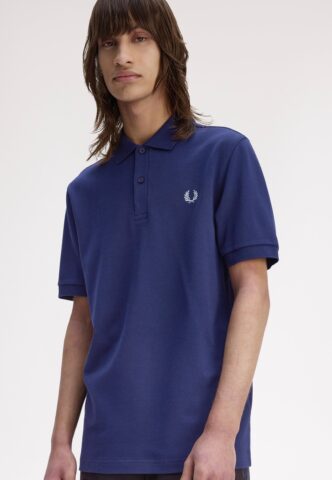 Fred Perry – The Fred Perry French Navy/Stockport Blue – Polo – Blau – L – 100% Baumwolle