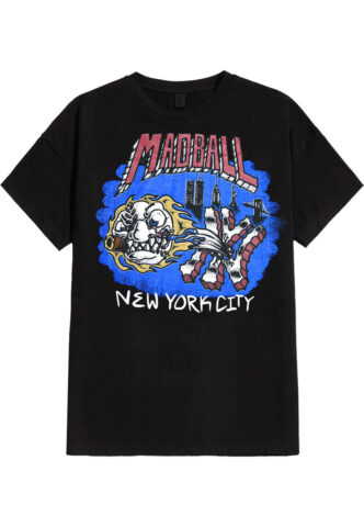 Madball – NYC Cartoon – T-Shirt – Schwarz – S – 100% Baumwolle