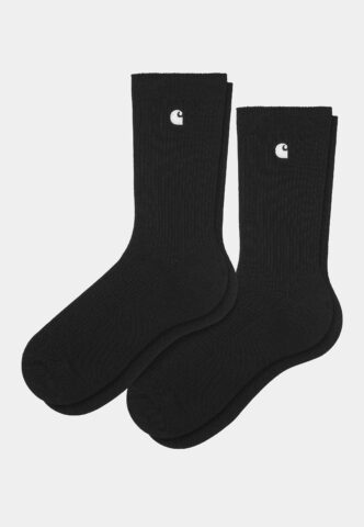 Carhartt WIP – Madison Pack Black/White/Black/White – Socken – Schwarz – Onesize – 84% Baumwolle, 14% Polyester, 2% Elastan