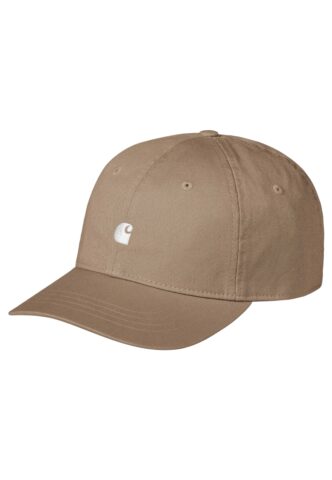 Carhartt WIP – Madison Logo Leather/White – Cap – Braun – Onesize – 100% Baumwolle