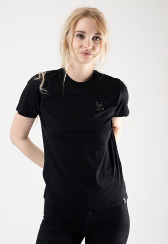 Iriedaily – Sneaker Cat Black – T-Shirt – Schwarz – XS – 100% Bio-Baumwolle