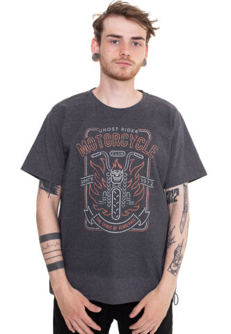 Ghost Rider – Motorcycle Club Charcoal – T-Shirt – Grau – L – 50% Baumwolle, 50% Polyester