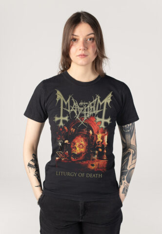Mayhem – Liturgy Of Death – T-Shirt – Schwarz – L – 100% Baumwolle