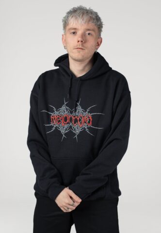 Melancolia – Pray For Rain – Hoodie – Schwarz – XL – 50% Baumwolle, 50% Polyester