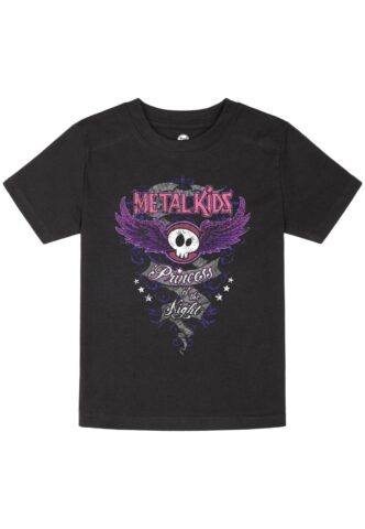 Metal Kids – Princess Of The Night Kids – T-Shirt – Schwarz – 164 – 100% Bio-Baumwolle