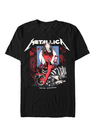 Metallica – Enter Sandman Poster – T-Shirt – Schwarz – XL – 100% Baumwolle