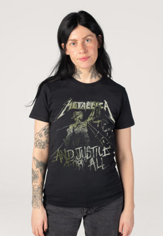Metallica – Justice Vintage – T-Shirt – Schwarz – XXL – 100% Baumwolle