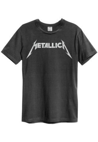 Metallica – Logo Charcoal – T-Shirt – Grau – L – 100% Baumwolle