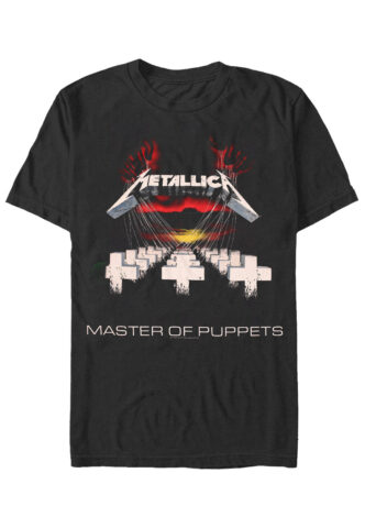 Metallica – Master Of Puppets Charcoal – T-Shirt – Grau – M – 100% Baumwolle
