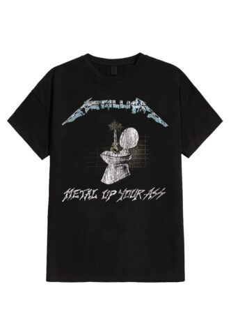 Metallica – Metal Up Your Ass – T-Shirt – Schwarz – XL – 100% Baumwolle